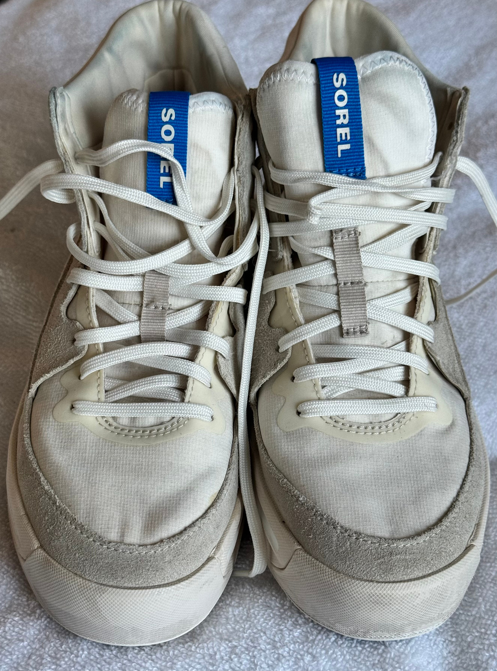 Sorel ONA 503 Mid Sneakers Chalk Sea Salt Womens Size 7.5